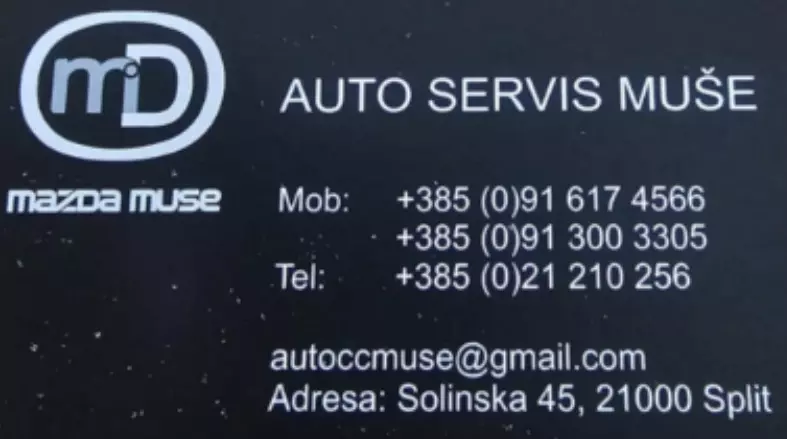 Autoservis Mazda Muše
