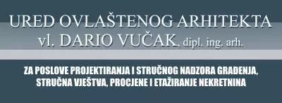 URED OVLAŠTENOG ARHITEKTA, VL. DARIO VUČAK, DIPL. ING. ARH.