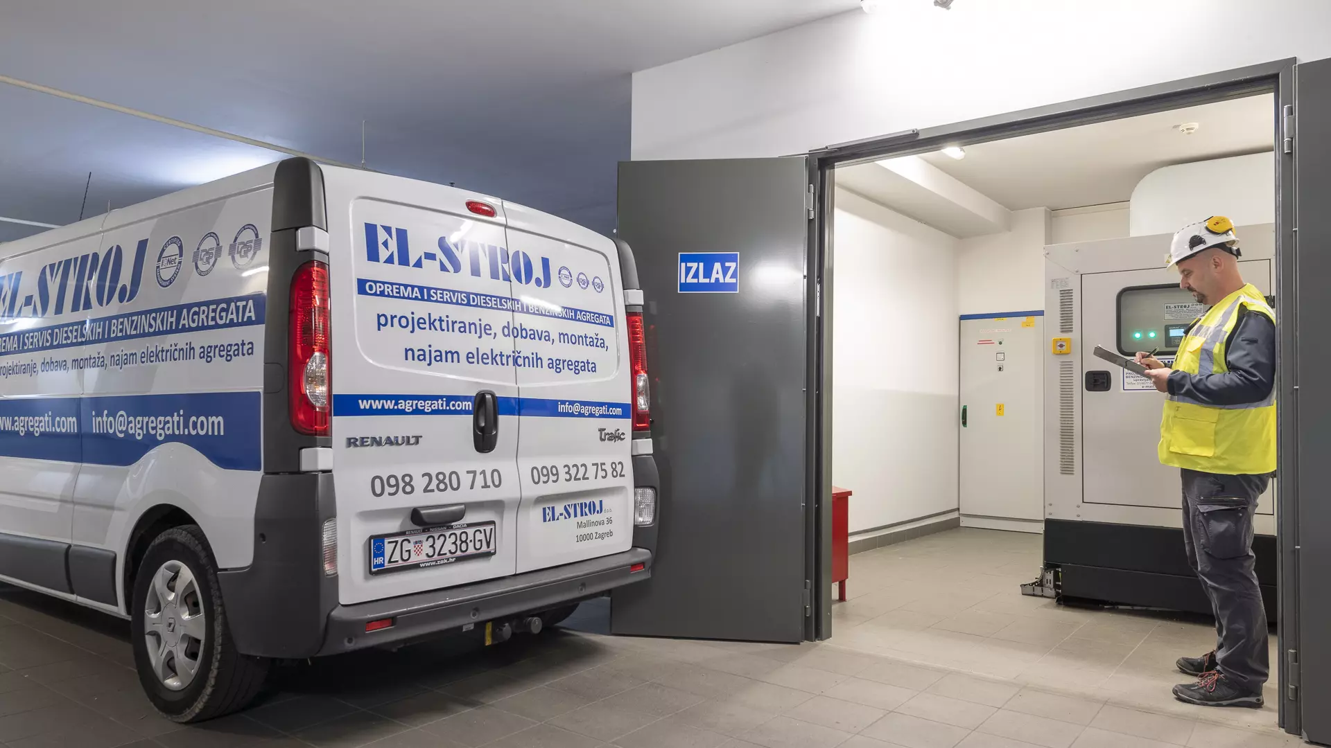 Inženjering diesel elektro agregata, grad Zagreb, RH