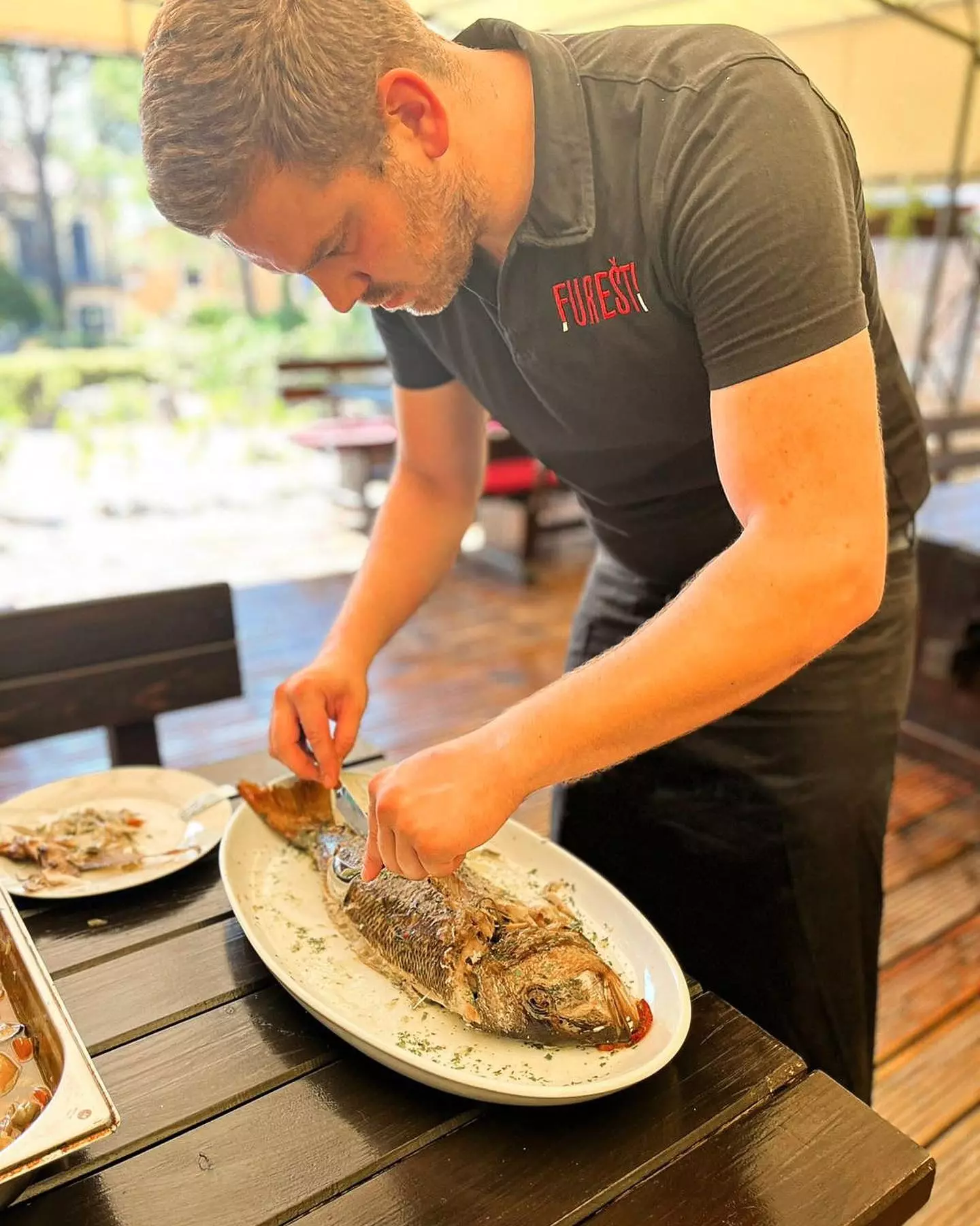 Svježa riba u konobi Sveti Vid Miholjice, Hrvatska