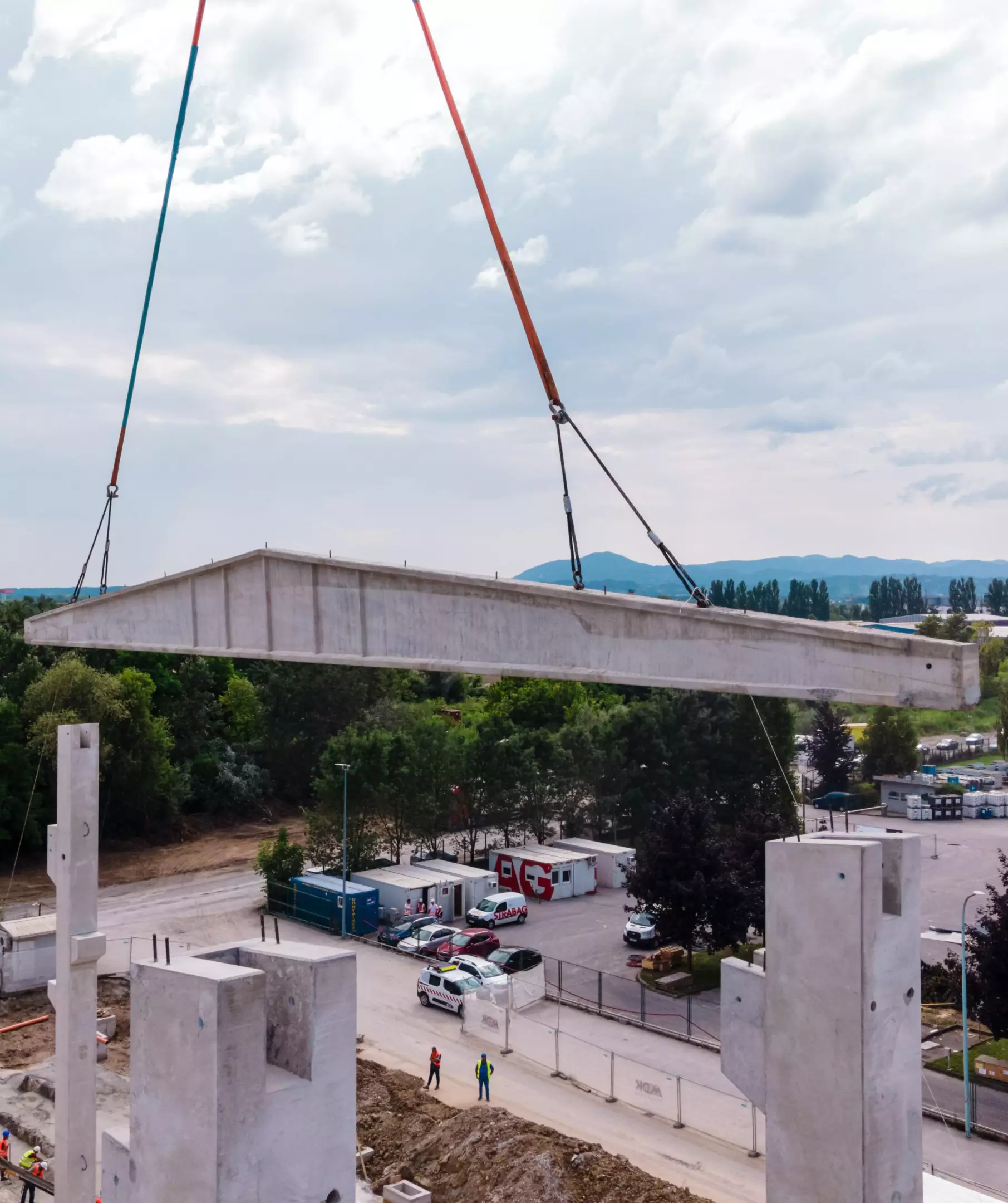 Izgradnja hala, Zagreb