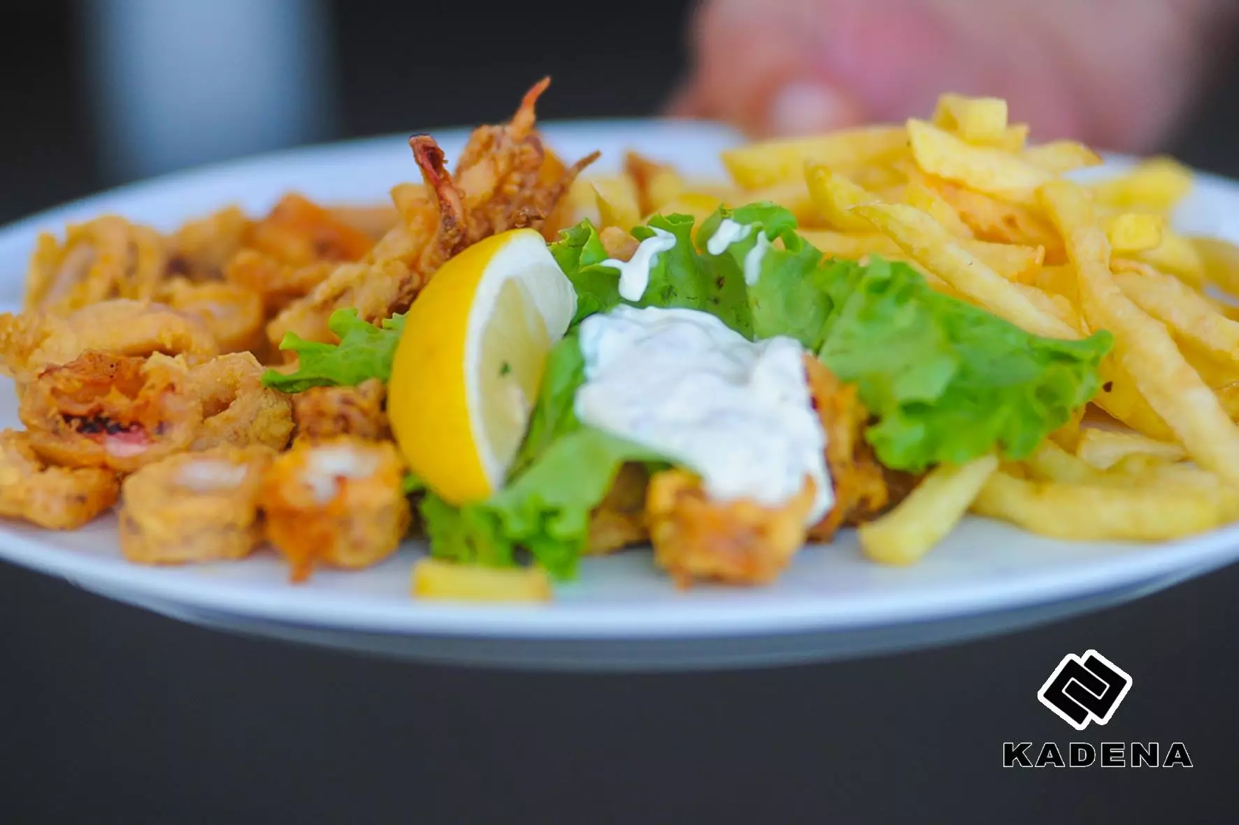 Hrana u restoranu Restoran s velikim privatnim parkingom u Novalji, Hrvatska