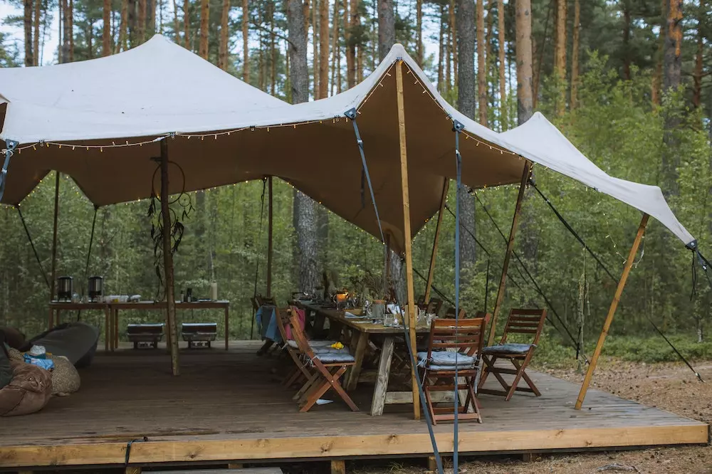 Vanjsko uređenje Vrhunski kamp i smještaj