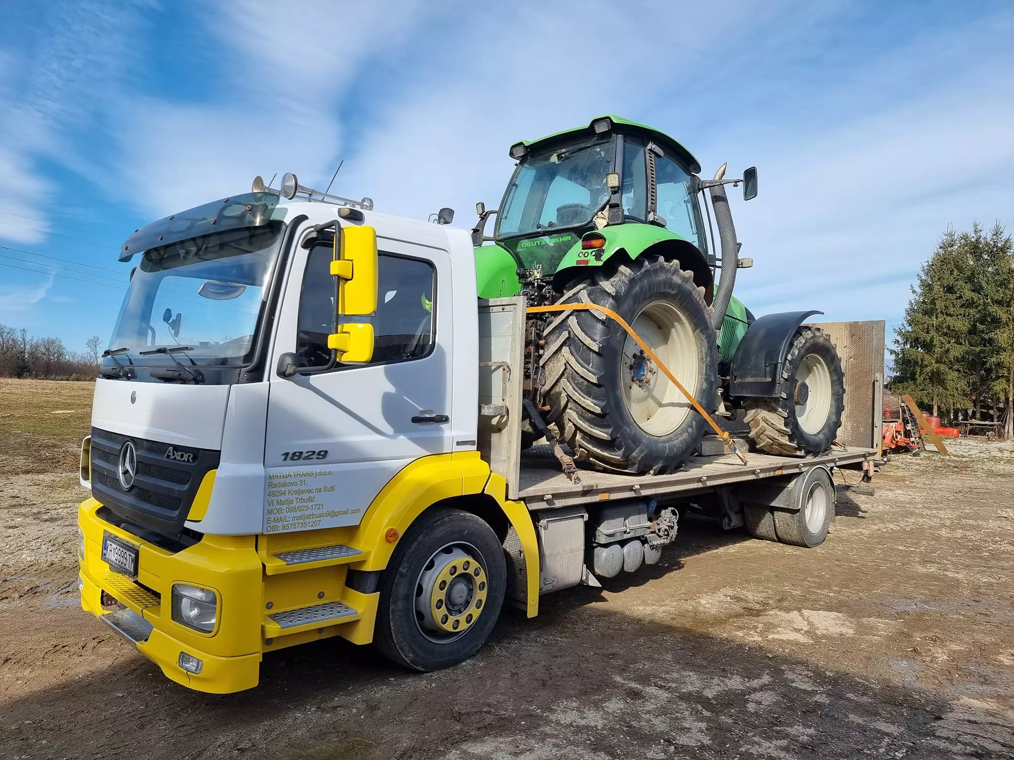 Vučna služba i prijevoz stroja Vučna služba i prijevoz strojeva u Zagorju, Hrvatska