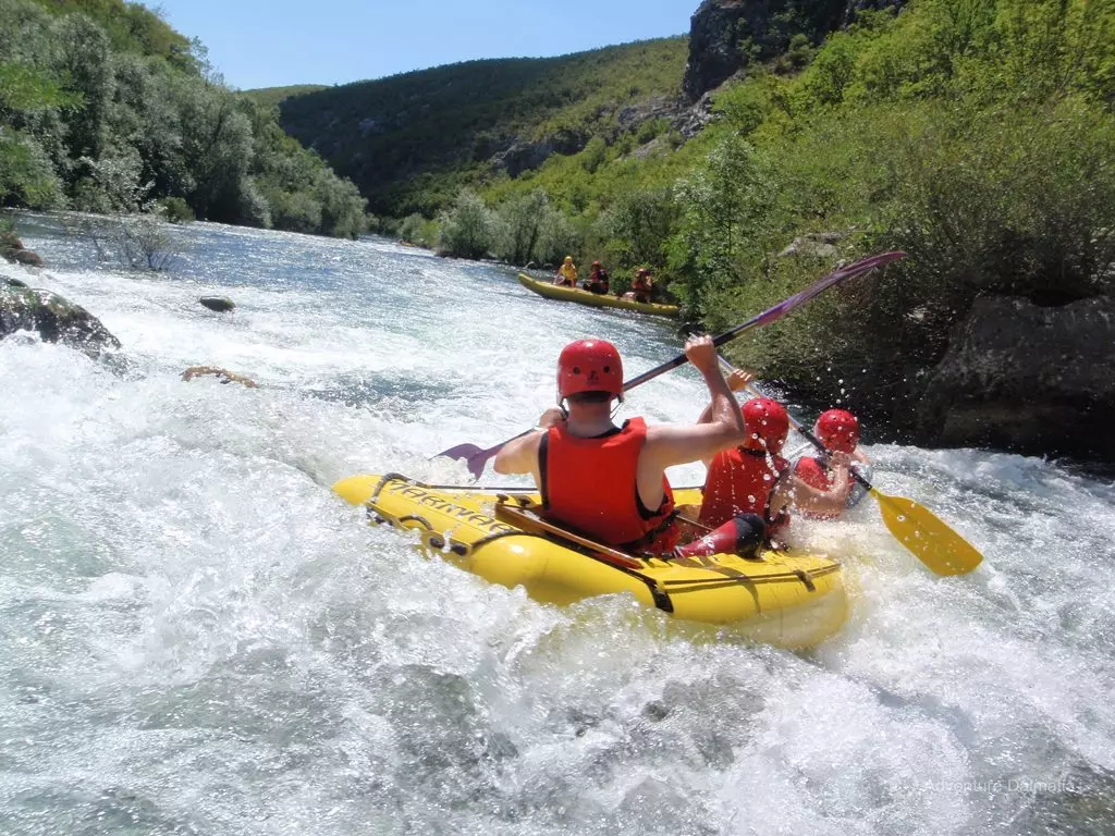 Rafting na rijeci Mini rafting Cetina, Hrvatska
