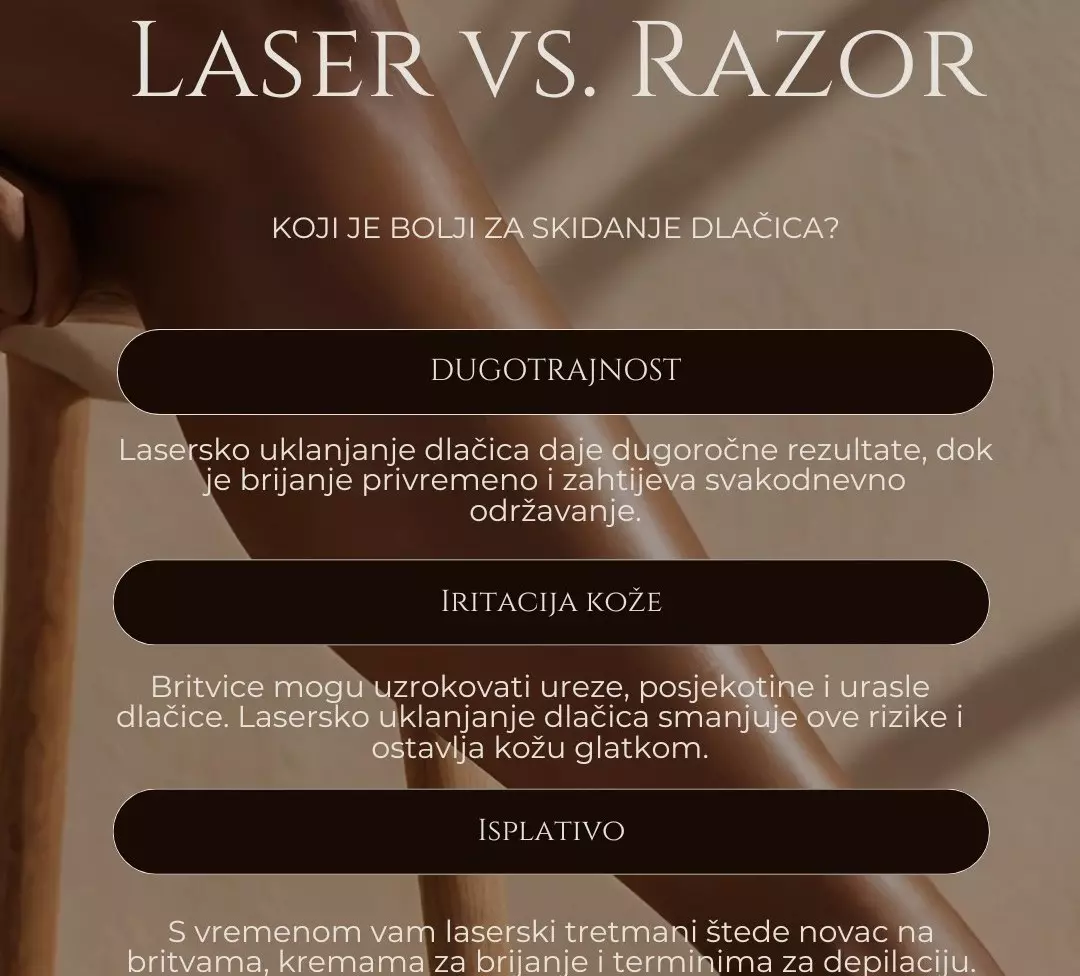 Laserska epilacija u salonu Laserska epilacija u Zadru