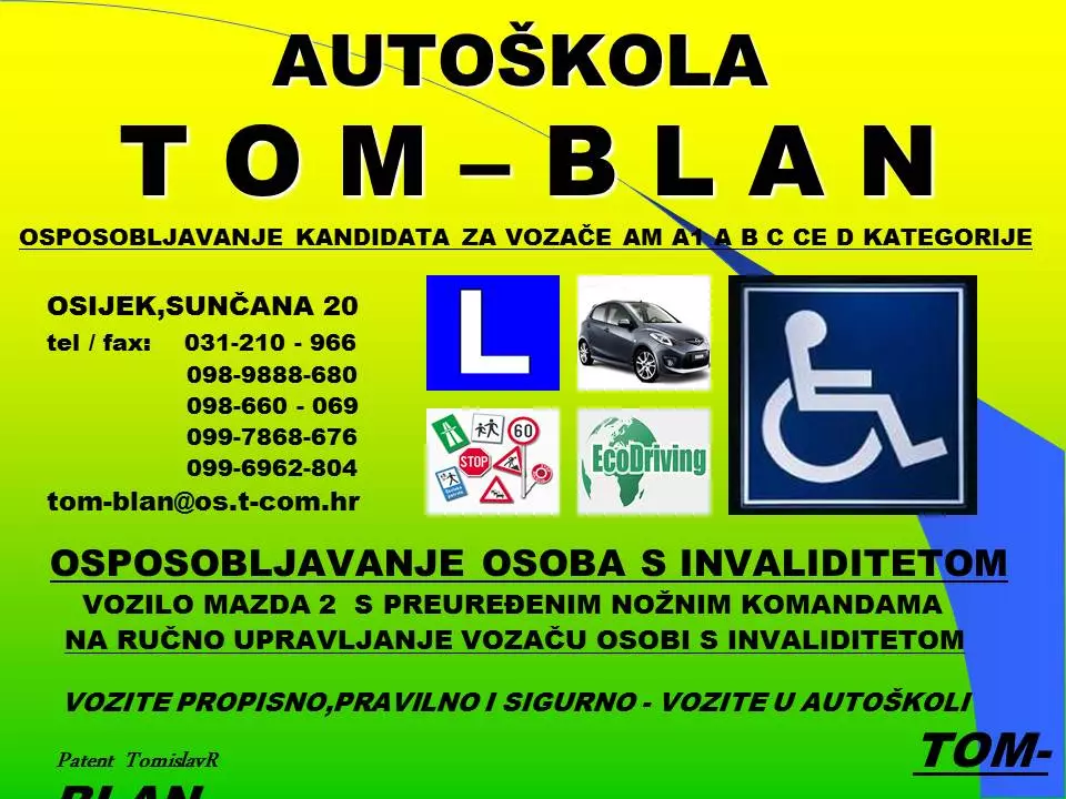 Osposobljavanjevozačasainvaliditetom,Bkategorija,Osijek Osposobljavanjevozačasainvaliditetom,Bkategorija,Osijek