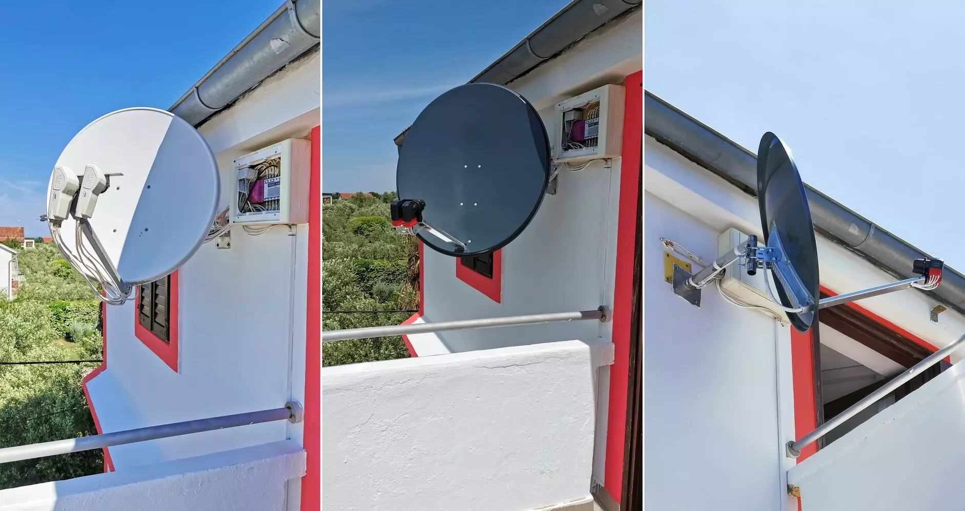 Montiranje satelitske opreme, antene Zadar, Hrvatska