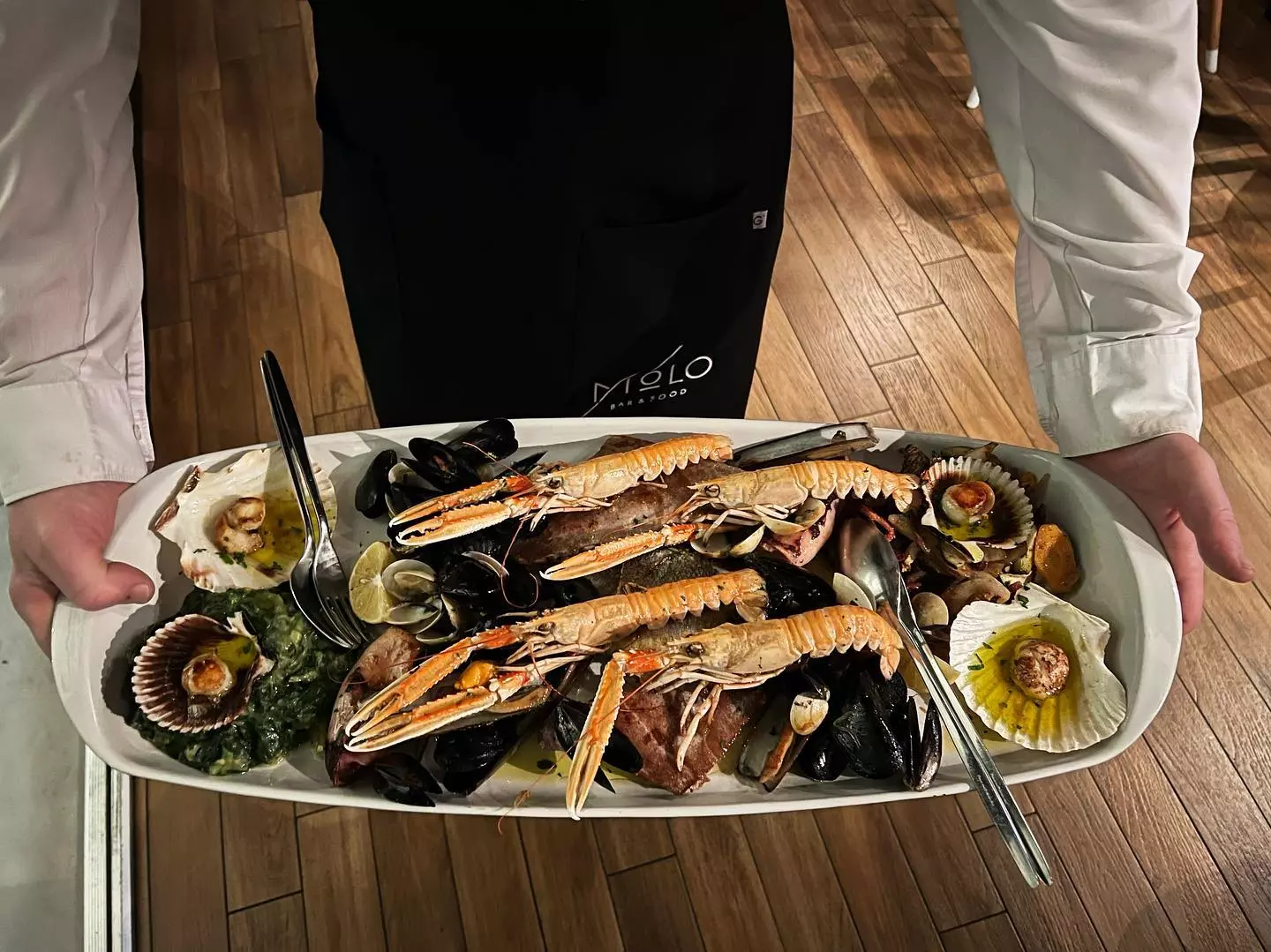 Morski plodovi Restoran blizu mora s lijepim pogledom Hrvatska