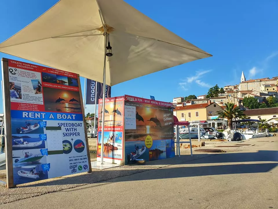 Najam čamaca i kajaka Vrsar Istra