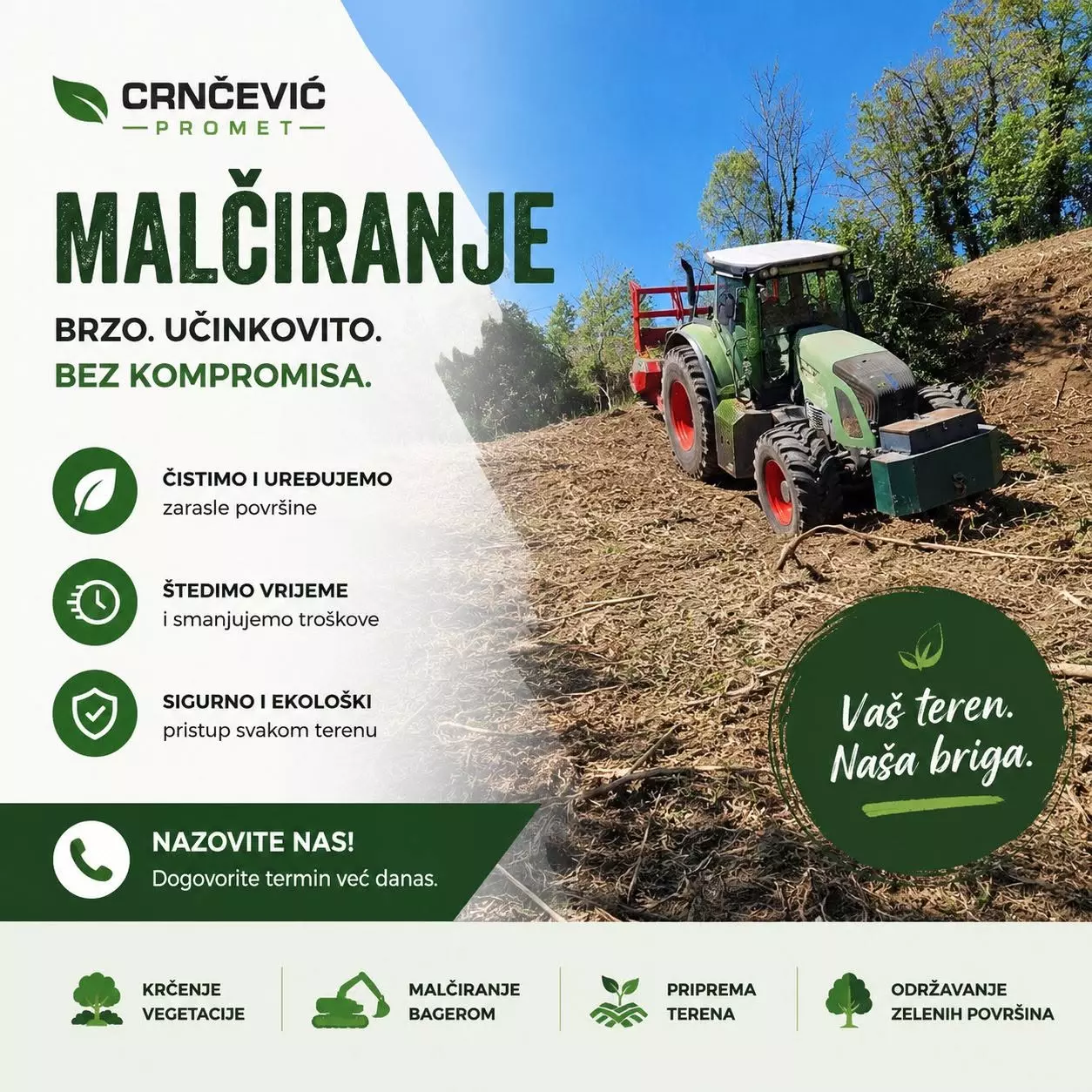 Strojno čišćenje šumskih površina