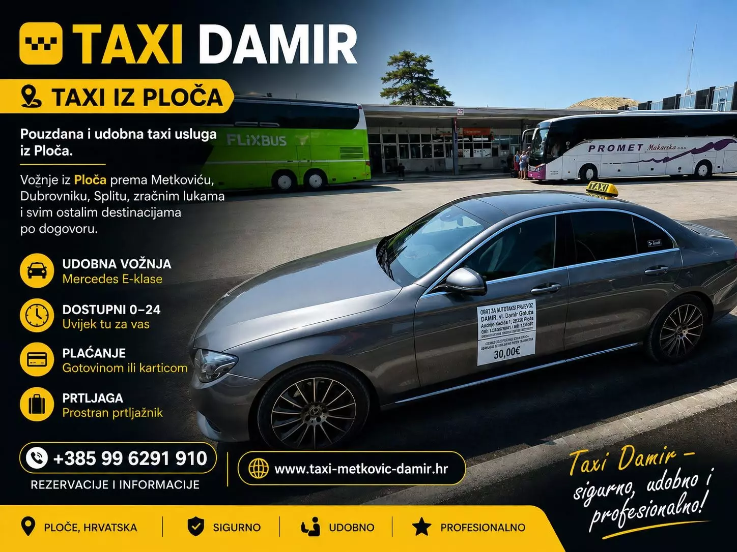 Taxi u gradu Metkoviću