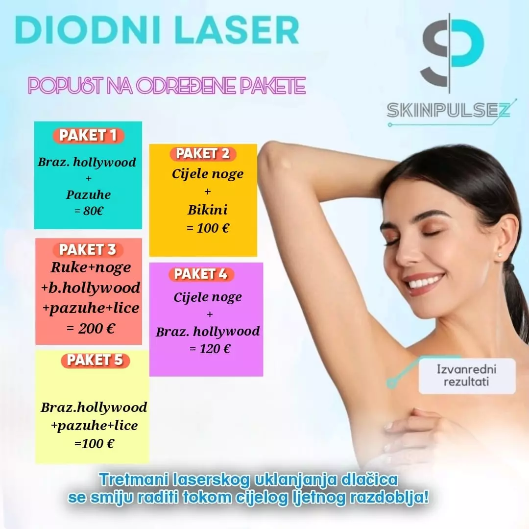 Lasersko uklanjanje dlačica, kozmetika Trajno uklanjanje dlačica u gradu Rijeci