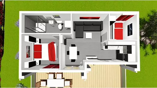 a-frame planinske kuće