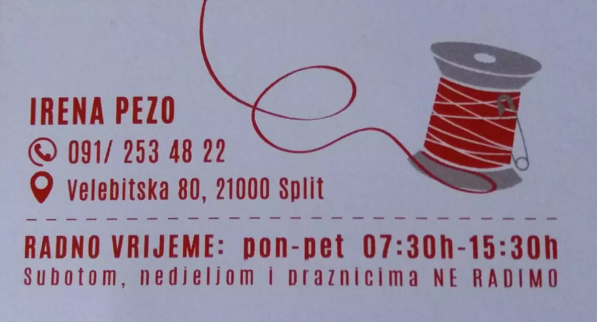 KROJAČKI OBRT IRENA