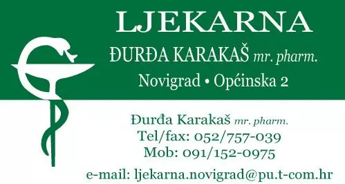 LJEKARNA ĐURĐA KARAKAŠ, MR. PHARM.