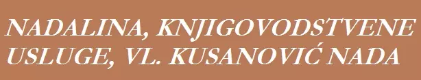 NADALINA, KNJIGOVODSTVENE USLUGE