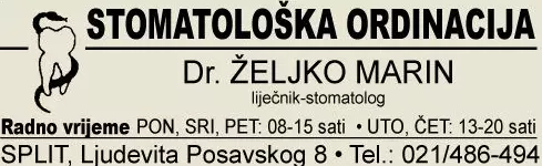 ORDINACIJA DENTALNE MEDICINE ŽELJKO MARIN DR.MED.DENT.