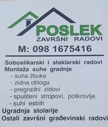 ZAVRŠNI RADOVI POSLEK