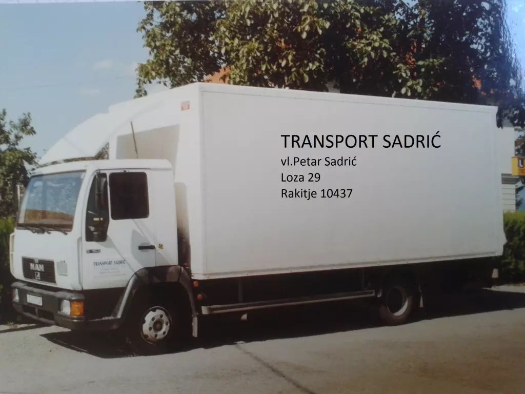 TRANSPORT SADRIĆ, VL. SADRIĆ PETAR