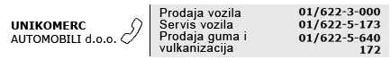 UNIKOMERC-AUTOMOBILI D.O.O. ZA TRGOVINU I USLUGE