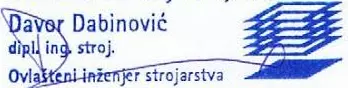 URED OVLAŠTENOG INŽENJERA STROJARSTVA DAVOR DABINOVIĆ