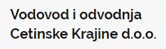 VODOVOD I ODVODNJA CETINSKE KRAJINE D.O.O.